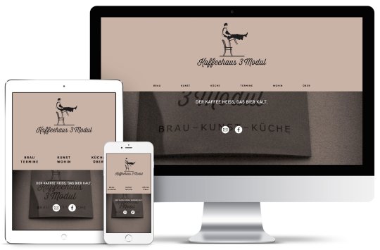 Screenshot Website Kaffeehaus 3Modul